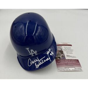Don Sutton Signed Mini Helmet HOF 98 Los Angeles Dodgers JSA COA Riddell